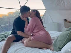 18, デカ尻, フェラチオ, 彼氏, キス, ラティーナ, オーガズム, ティーン