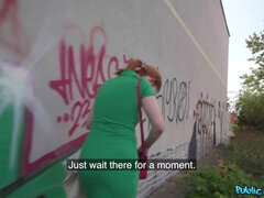 Leie, Arsch, Schwanz, Natürlichen titten, Im freien, Pov, Rotschopf, Titten