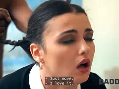 Daddy4k. wednesday couldn't treat herself from cheating on her bf and fellating Big Black Cock