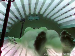 素人, デカパイ, 茶髪の, チェコ, Hd, 日光浴室, 一人, のぞき