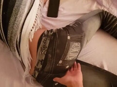 Amateur, Cul, Couple, Éjaculation interne, Fille latino, Chatte, Sous la jupe, Voyeur