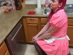 Vestido, Ama de casa, Látex, Mucama, Esclavo, Tren