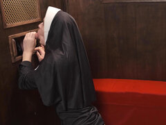 Leie, Blasen, Braunhaarige, Schwanzloch, Hd, Nonne