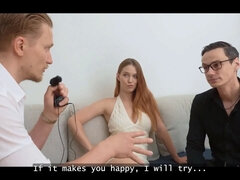 In den arsch, Gehörnter ehemann, Erstes mal, Hd, Ehemann, Natürlichen titten, Rasiert, Ehefrau