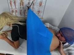 18, 医者, フェティッシュ, 婦人科, 手コキする, 清楚, ティーン, ユニフォーム