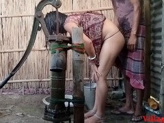 Amateur, Bisexual, Mamada, Pareja, Marido, Orgasmo, Al aire libre, Esposa