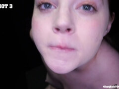 That's it Eve, now swallow it!