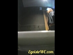 VIP Series 26-35. Young female students close-up pissing into the toilet