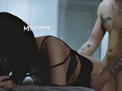 Asiático, Tetas grandes, Mamada, Chino, Lamidas, Lencería, Tetas, Esposa