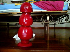 Enthousiasteling, Grote lul, Seksspeelgoed, Frans, Hardcore, Gigantische dildo, Latijnse vrouw, Speelgoed