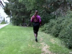 Spermaladung, Dildo, Aufs gesicht abspritzen, Behaart, Höschen, Pornostars, Satin, Strümpfe