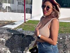 Crazy action in public, sluts fuck in streets and parks