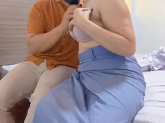 Gros seins, Tir de sperme, Hôtel, Indonésienne, Seins naturels, Élève, Adolescente, Serré