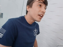 黒人, 茶髪の, 黒人, ハードコア, オマンコ, スペイン人, 三人, トイレ