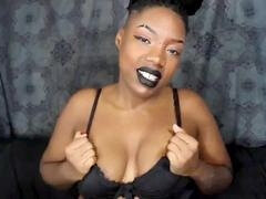 Chylattexxx humiliates dork with a titty jacking JOI session