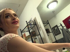 18, デカチン, 茶髪の, チン, 眼鏡, Hd, ハメ撮り, 馬乗り