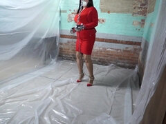 素人, ぽっちゃり, ボンデージ, 茶髪の, フェティッシュ, 陵辱, 牢屋, オッパイの