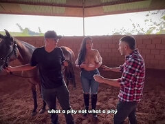 Enthousiasteling, Grote kont, Braziliaans, Bruinharig, Stel, Vrouw, Orgasme, Trio