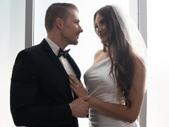 Grosser schwanz, Blasen, Braunhaarige, Hundestellung, Lingerie, Höschen, Strümpfe, Titten