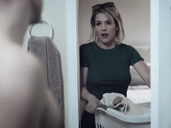 Grosser arsch, Grosser schwanz, Grosse titten, Blondine, Kehlenfick, Hd, Hausmädchen, Milf