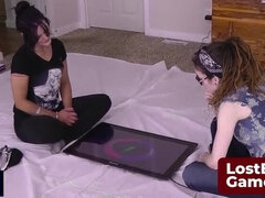 ボトル, 茶髪の, ゲーム, Hd, レズビアン, ガリガリ, ストリッピング, ティーン