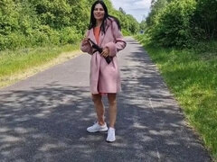 Braunhaarige, Hd, Nackt, Nackt, Im freien, Höschen, Pissen, Solo