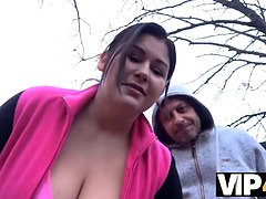 Boy loves money and chick adores sex so they have a great deal