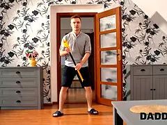 Badkamer, Mooi, Grote mammen, Pijpbeurt, Bedriegen, Daddy, Hd, Natuurlijke tieten