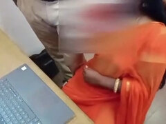 Desi Wife Luxmi Fucked Hard by Manager in Office Cabin - Big Tits, Doggy Style
