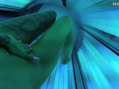 Amateur, Film complet, Allemand, Solarium, Se déshabiller, Dénudage, Adolescente, Serré