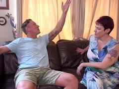 Mature tits, maid, titty fucking