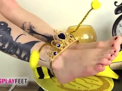 Pieds, Femelle, Fétiche, Souple, Fétiche des pieds, Talons, Léchez, Solo