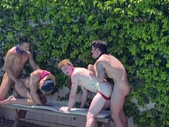 Compilation of hunks having lots of sex in a group sesh