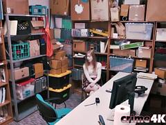 Sweet babe caught shoplifting and rammed for punishment: Blowjob, Brunette  Big Dick Porn