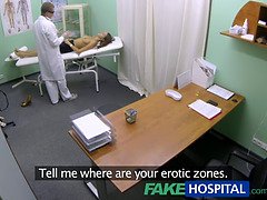 Silvie Deluxe gets her massive tits examined by a naughty doctor in a raw POV video