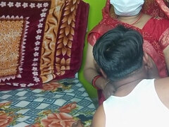 Savor a sister-in-law's wild passionate red saree intimate betrayal