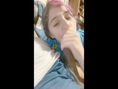 デカチン, フェラチオ, カップル, 開帳, 手コキする, デカチンの, 怪物, ヤリマンの