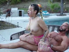 Blasen, Im freien, Pool