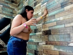 Arsch, Braunhaarige, Fetisch, Selbstgemacht, Laktieren, Milf, Muschi, Titten