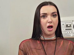 Grosse bite, Brunette brune, Collège université, Mignonne, Embrassement