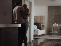 アメリカ人, ブロンド, 浮気者, チン, なめる, 自然山雀, スカート, 義母