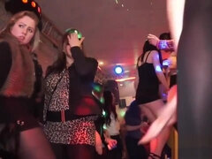 Seductive Babes Get Fucked At A Party