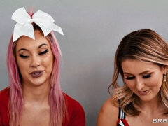 Чирлидеры, Пальцем, Спортзал, Ласковые ручки, Соски, Киски, Юбки, Сиськи