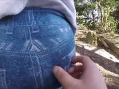 Round ass teen 18+ leggins spanking