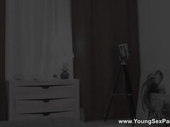 Young Sex Parties - Roxy Sky - 3some party with DP and facial