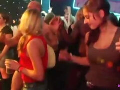 Sucer une bite, Club, Tir de sperme, Groupe, Interracial, Orgie, Fête, Chatte