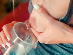 Blond, Pijpbeurt, Hondjeshouding, Jurk, Fetisj, Ondergoed, Geschoren, Tieten likken