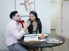 Asian student 18+ Paisley Paige bangs with hot tutor