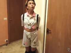 Amateur, Mamada, Animadora, Corridas faciales, Casero, Inocente, Chupando, Adolescente