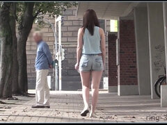 Mamada, Morena, Hd, Natural, Pezones, Nudista, Al aire libre, Solo